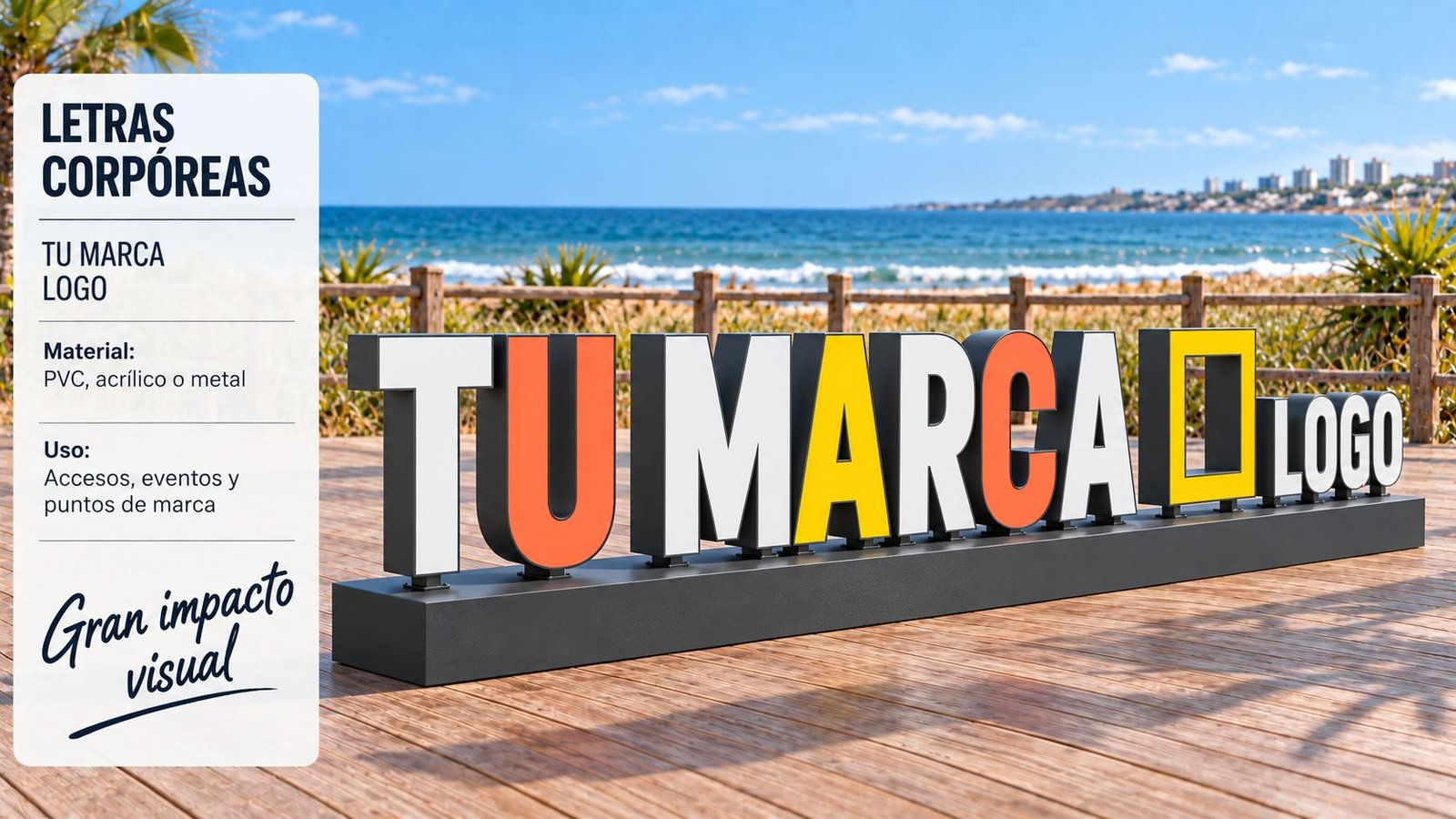 Letras Corpóreas Iluminadas